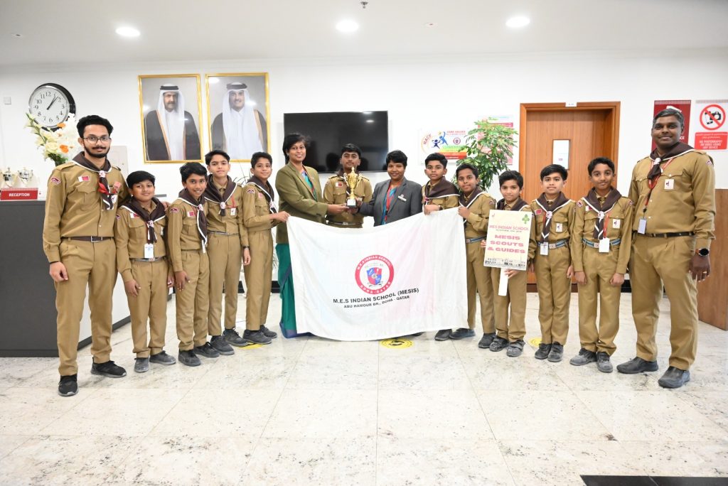 M.E.S Indian School, Abu Hamour Br., secured the first runner up position in Expact Scout Olympics Event