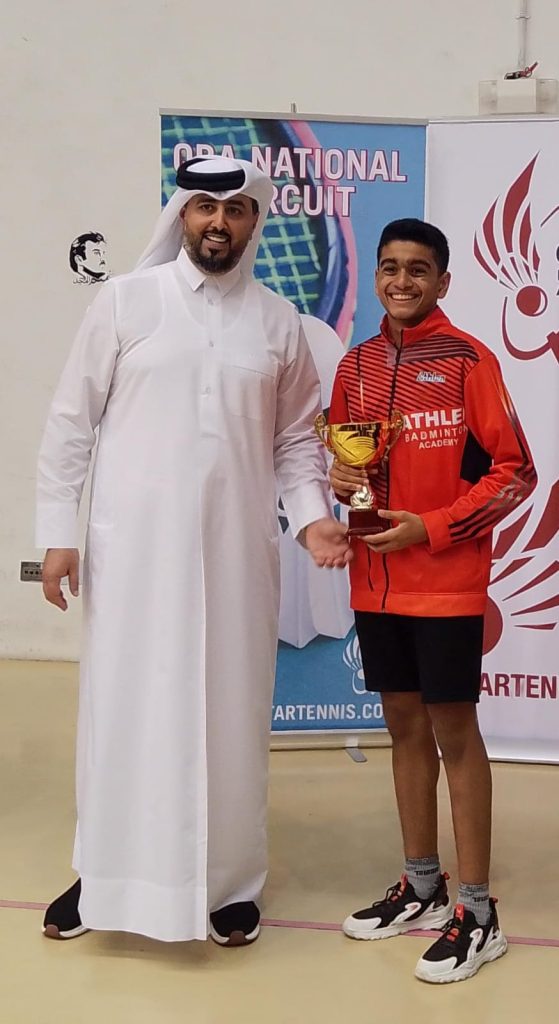 Qatar National Badminton Tournament, 2024 (Leg-1)Conducted by Qatar Badminton Association (QBA)on March 18 to 21 at Al Arabi Stadium