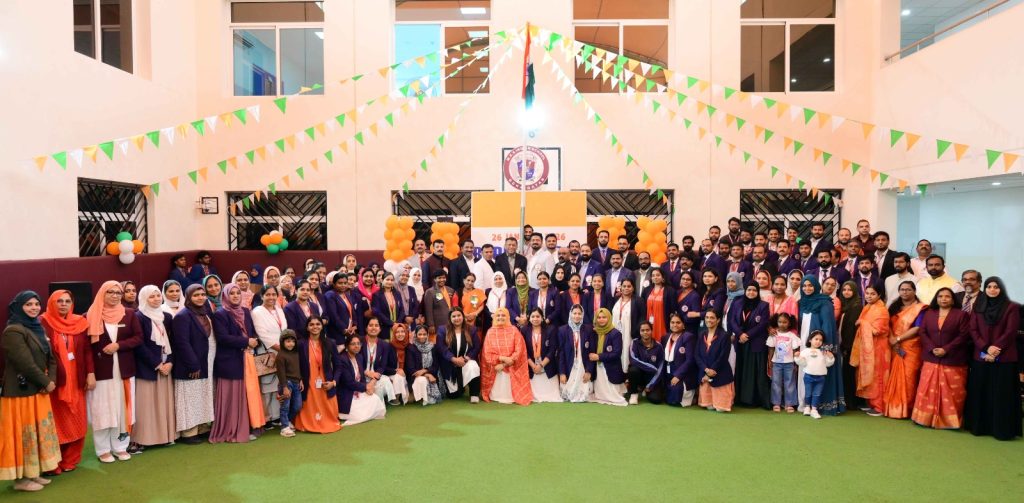 MES INDIAN SCHOOL, ABU HAMOUR BRANCH  CELEBRATES 77TH REPUBLIC DAY WITH PATRIOTIC FERVOUR